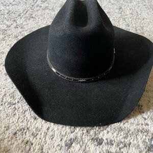 Justin Black Cowboy Hat NWOT